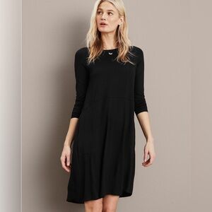 EILEEN FISHER Viscose-Jersey Elbow-Length-Sleeve Dress PL